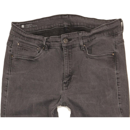 G-Star 3301 Ultra Women Grey Skinny Slim Stretch Jeans W32 L32