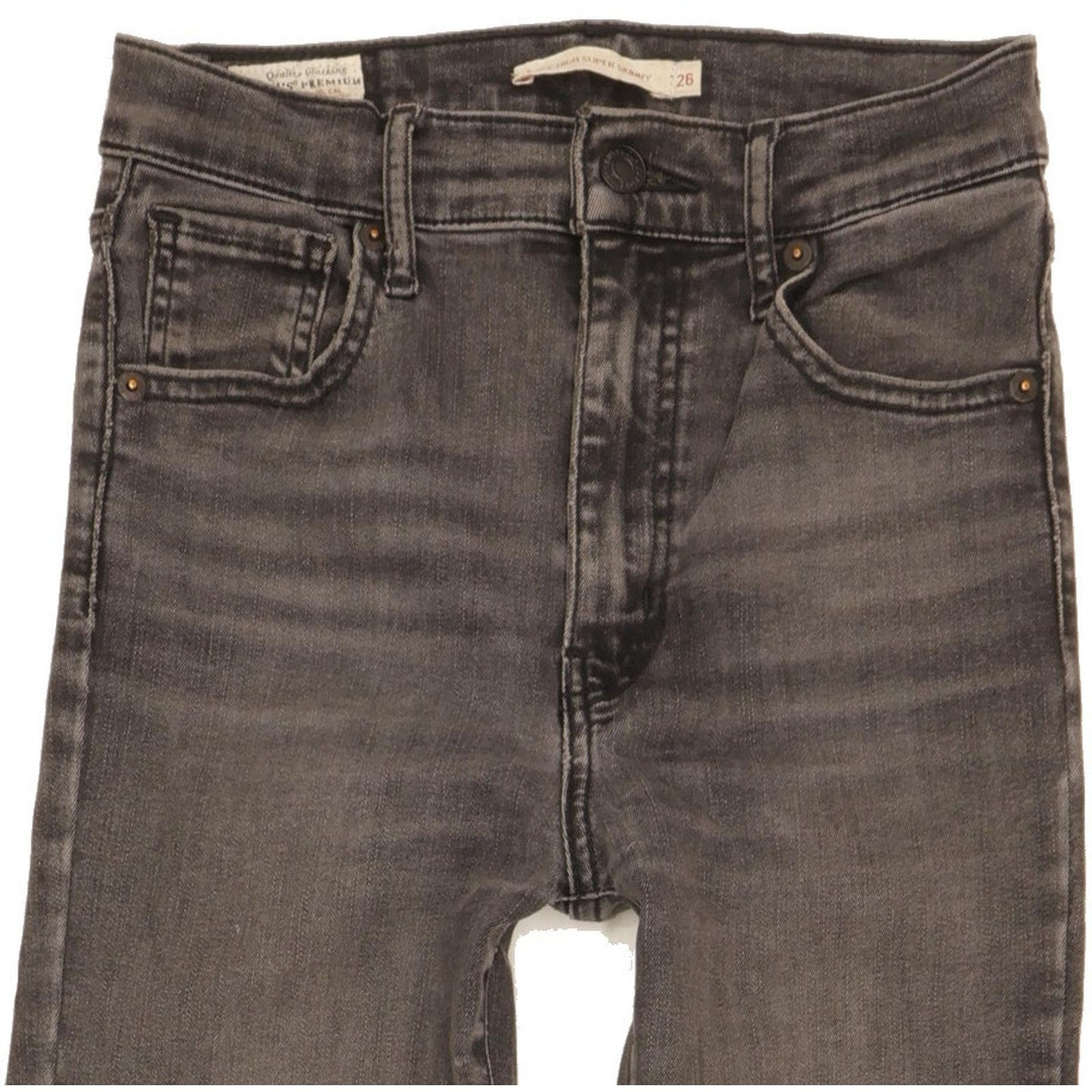 Levi's Mile Women Grey Skinny Slim Stretch Jeans W26 L28