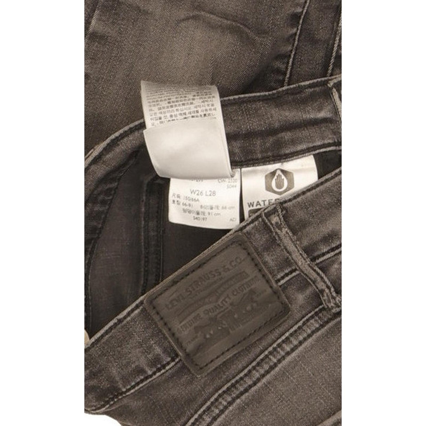 Levi's Mile Women Grey Skinny Slim Stretch Jeans W26 L28