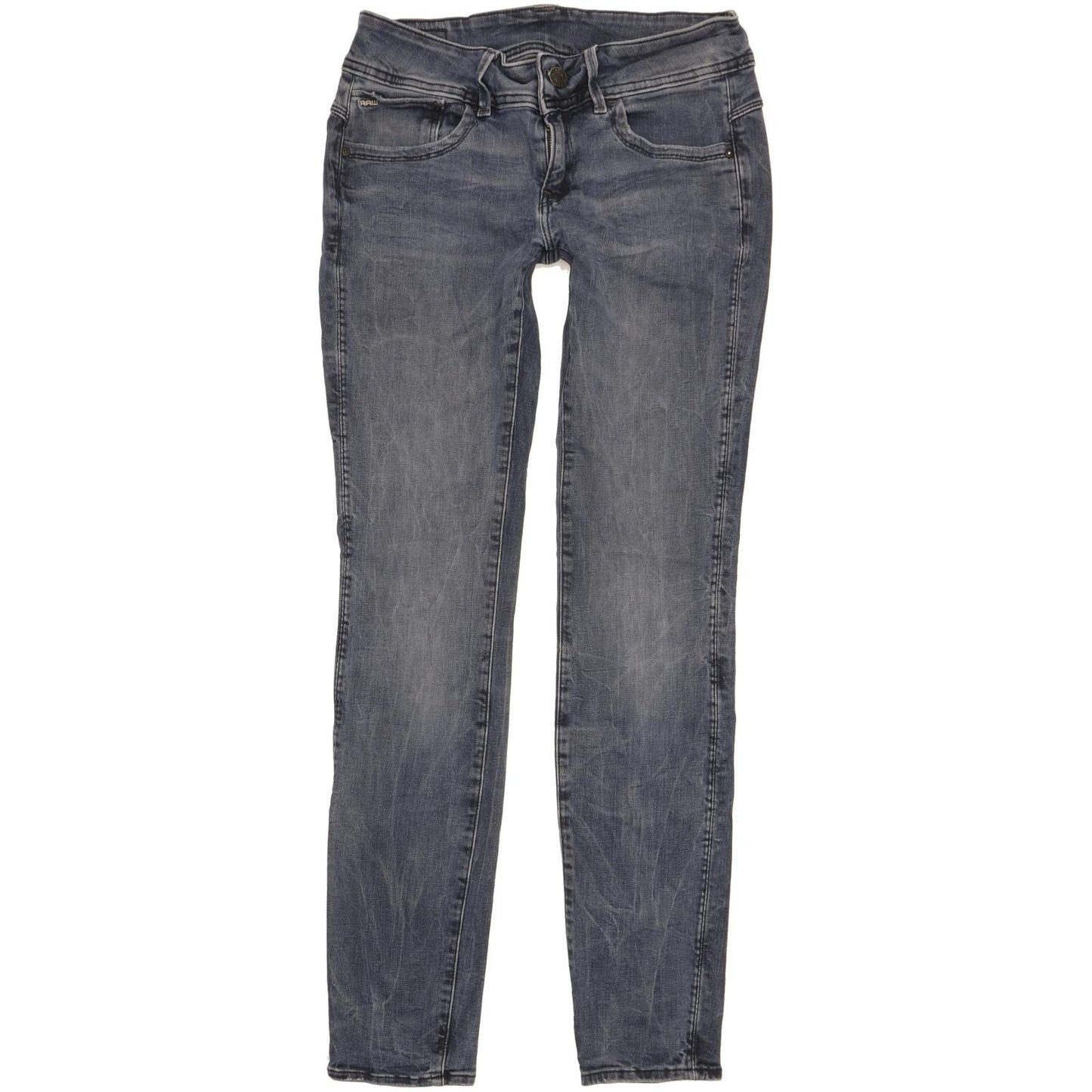 G-Star Lynn Mid Women Blue Skinny Slim Stretch Jeans W30 L31