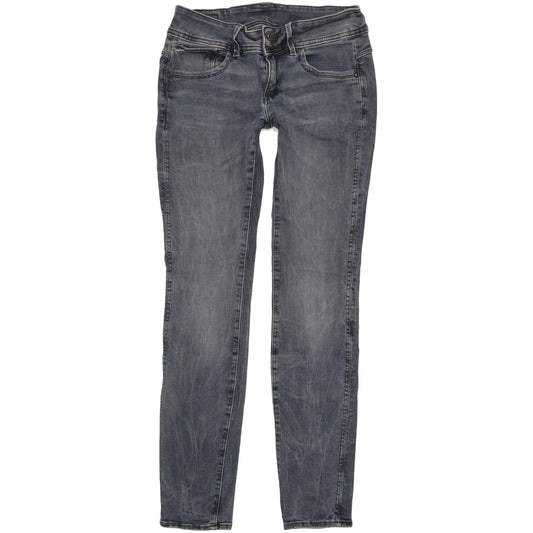 G-Star Lynn Mid Women Blue Skinny Slim Stretch Jeans W30 L31