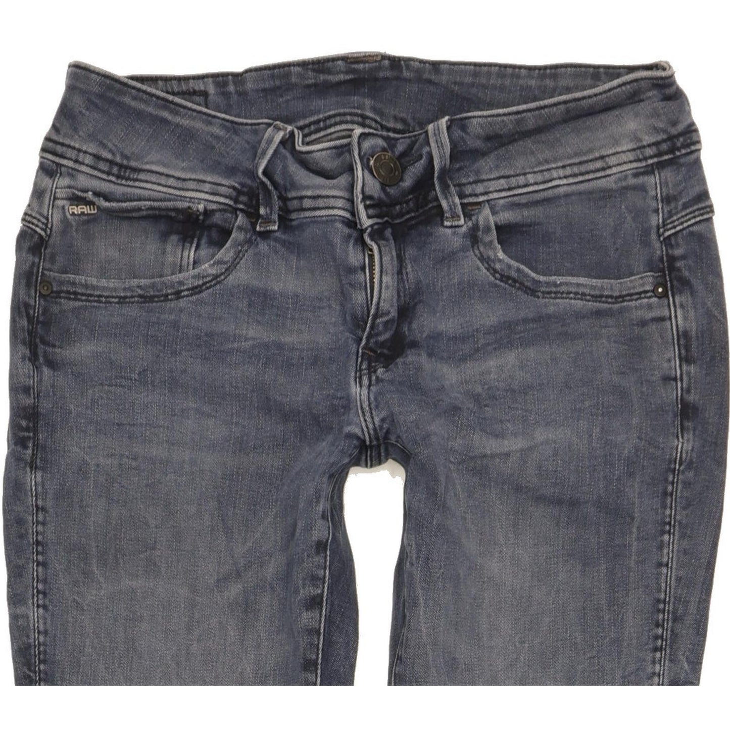 G-Star Lynn Mid Women Blue Skinny Slim Stretch Jeans W30 L31