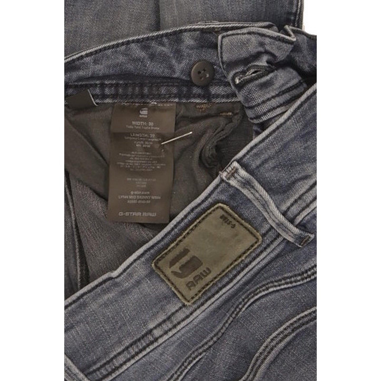 G-Star Lynn Mid Women Blue Skinny Slim Stretch Jeans W30 L31