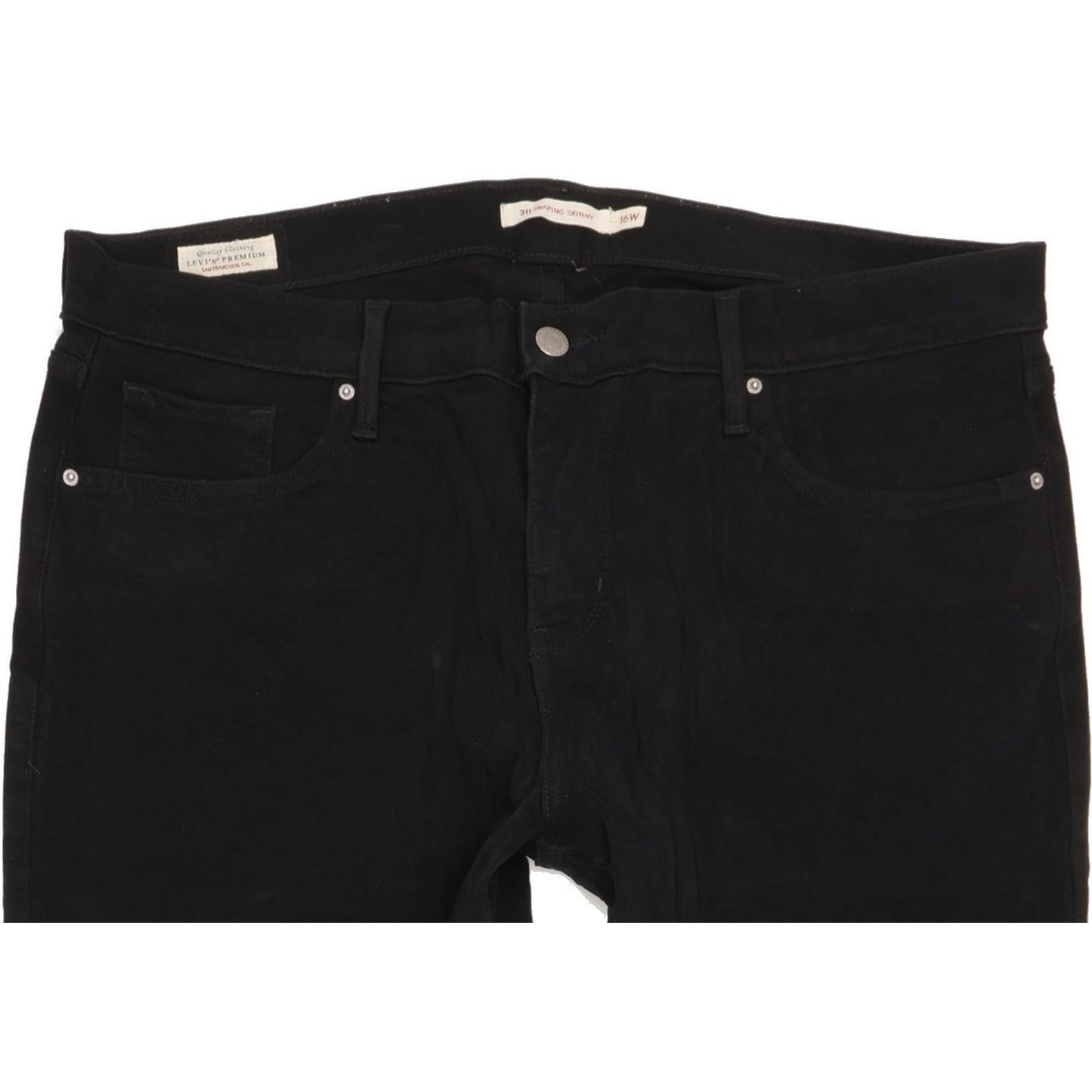 Levi's 311 Shaping Black Skinny Slim Stretch Jeans High Waisted W36 L26