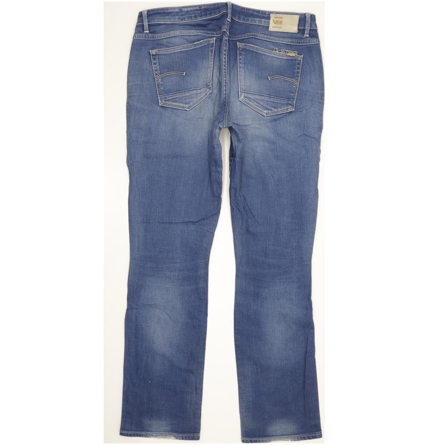 G-Star 3301 Women Blue Straight Slim Stretch Jeans W33 L31