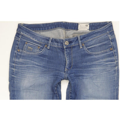 G-Star 3301 Women Blue Straight Slim Stretch Jeans W33 L31