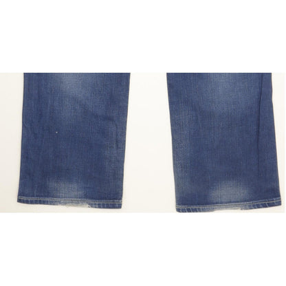 G-Star 3301 Women Blue Straight Slim Stretch Jeans W33 L31