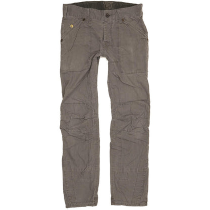 G-Star Men Grey Straight Slim Stretch Trousers W30 L30