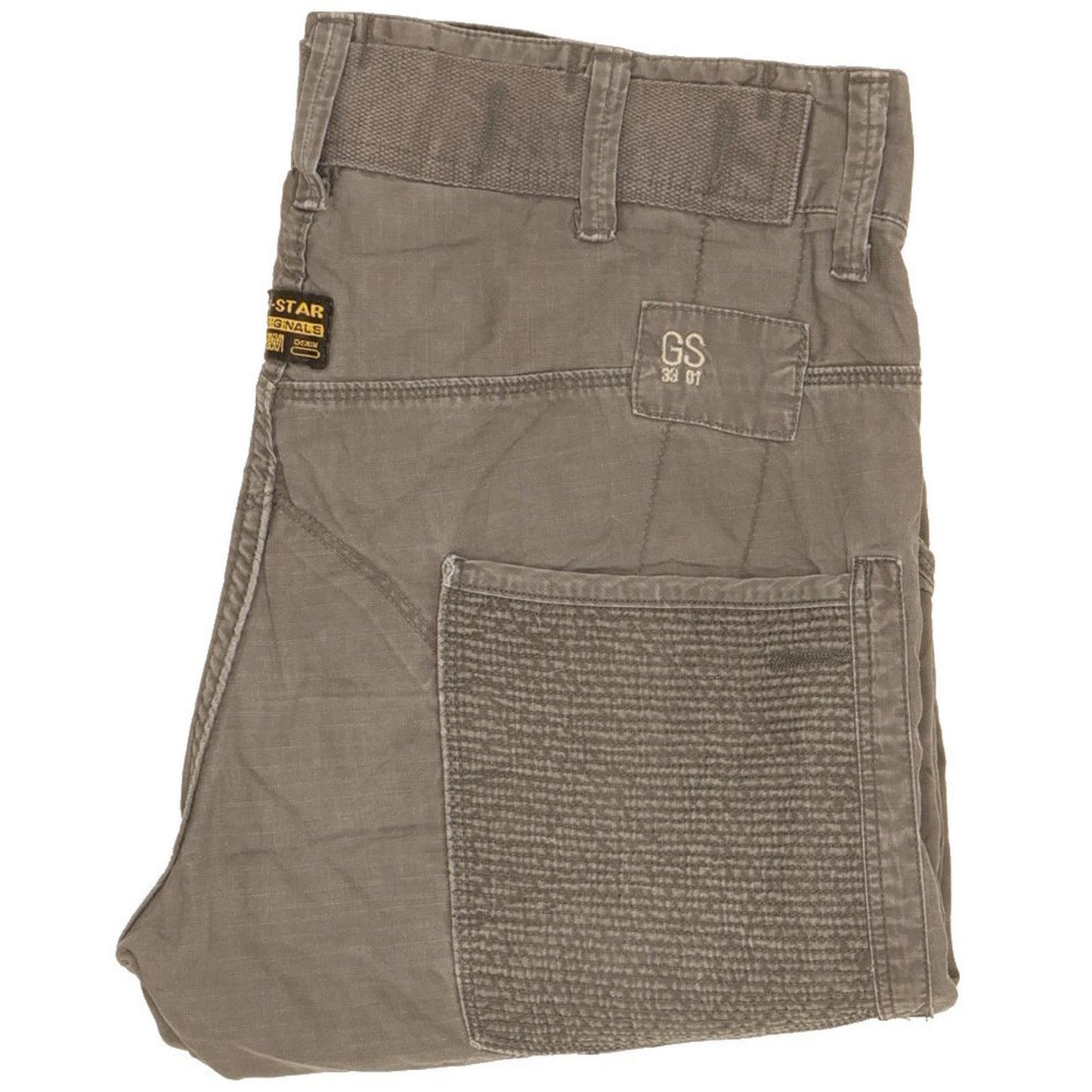 G-Star Men Grey Straight Slim Stretch Trousers W30 L30