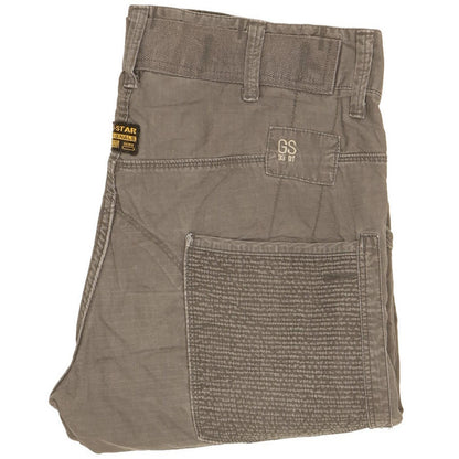 G-Star Men Grey Straight Slim Stretch Trousers W30 L30