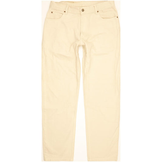 Lee Brooklyn Men Beige Straight Regular Jeans W34 L32