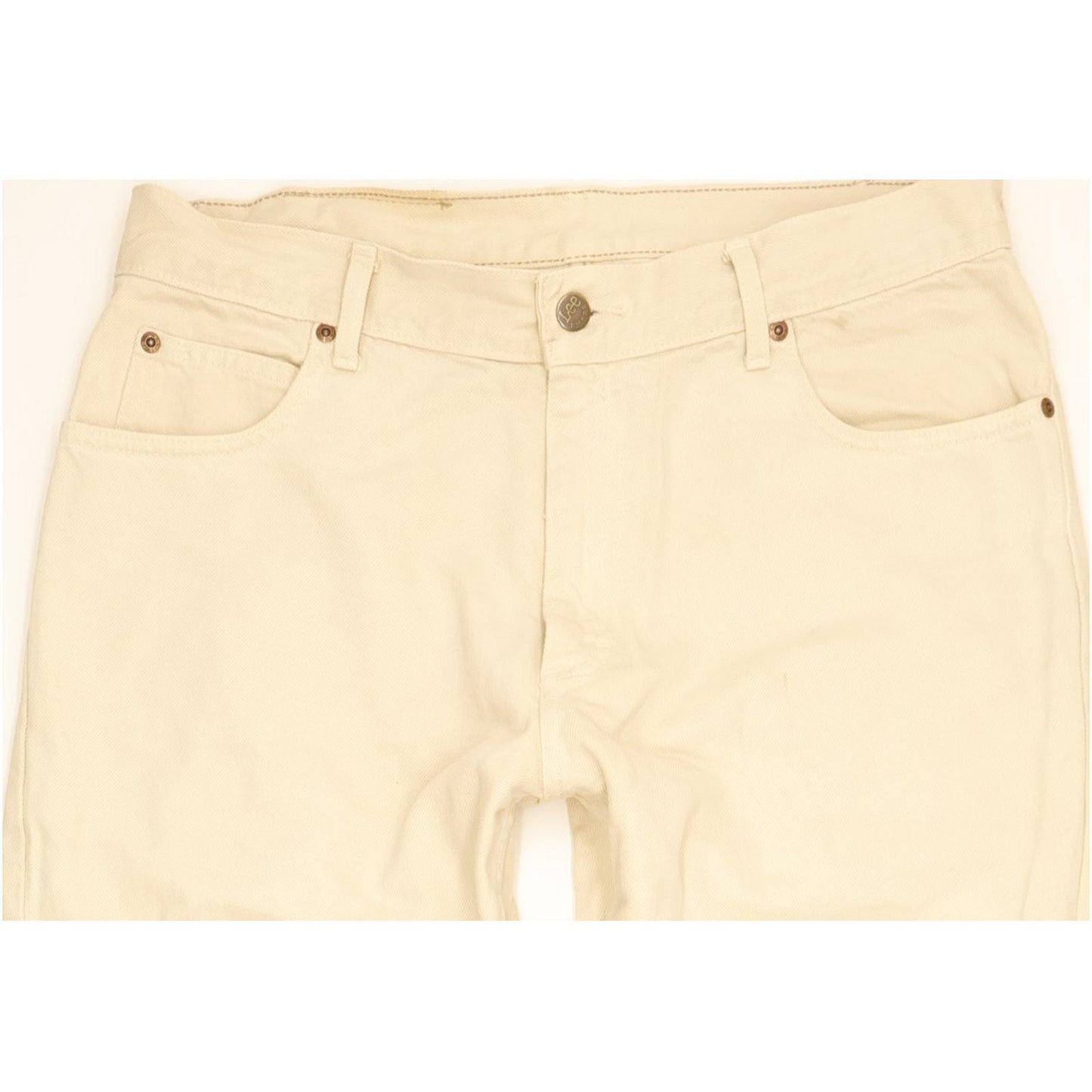 Lee Brooklyn Men Beige Straight Regular Jeans W34 L32