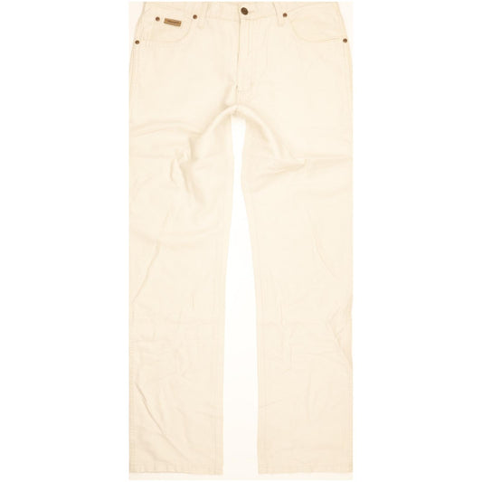 Wrangler Texas Men Beige Straight Regular Jeans W33 L32