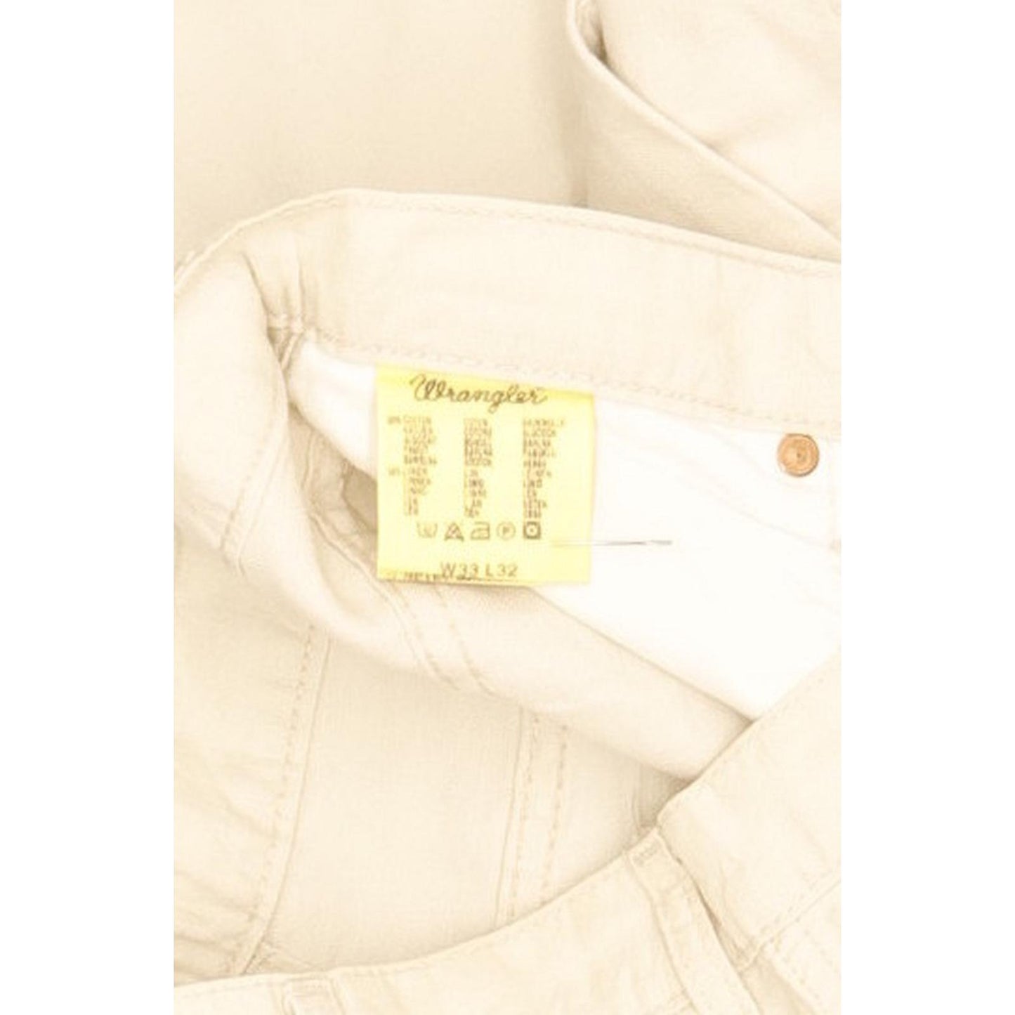 Wrangler Texas Men Beige Straight Regular Jeans W33 L32