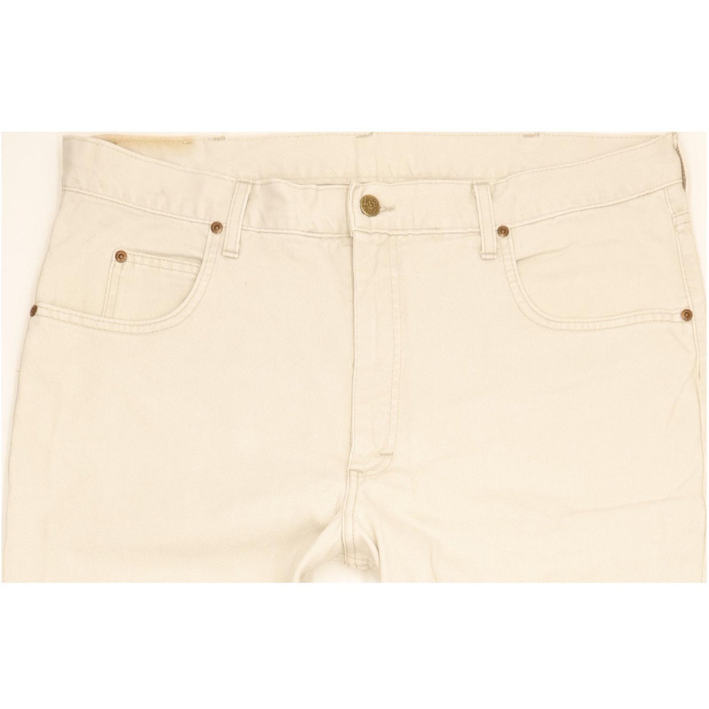 Lee Kansas Men Beige Straight Regular Jeans W40 L32