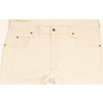 Lee Kansas Men Beige Straight Regular Jeans W40 L32