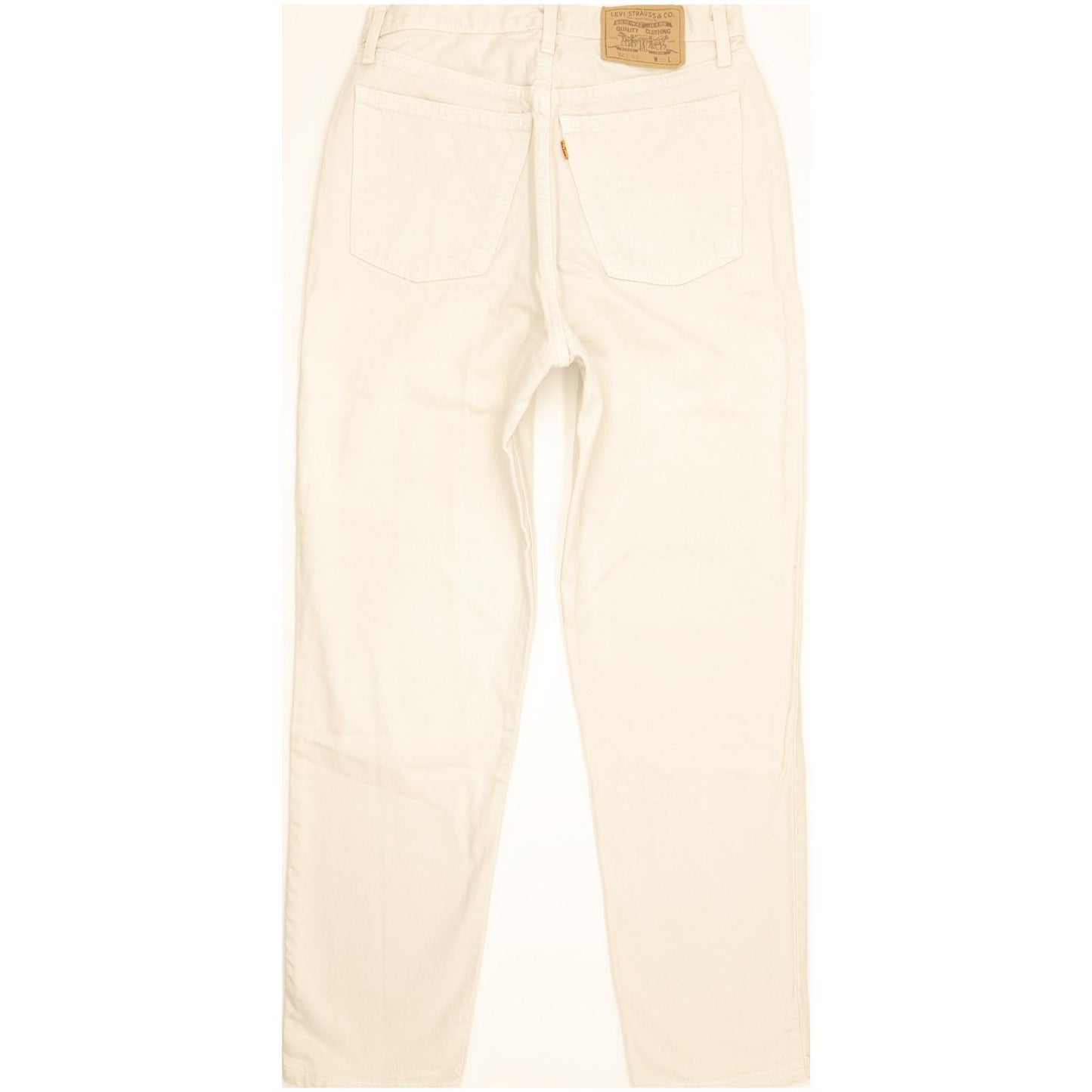 Levi's 881 Beige Straight Slim Jeans High Waisted W30 L29