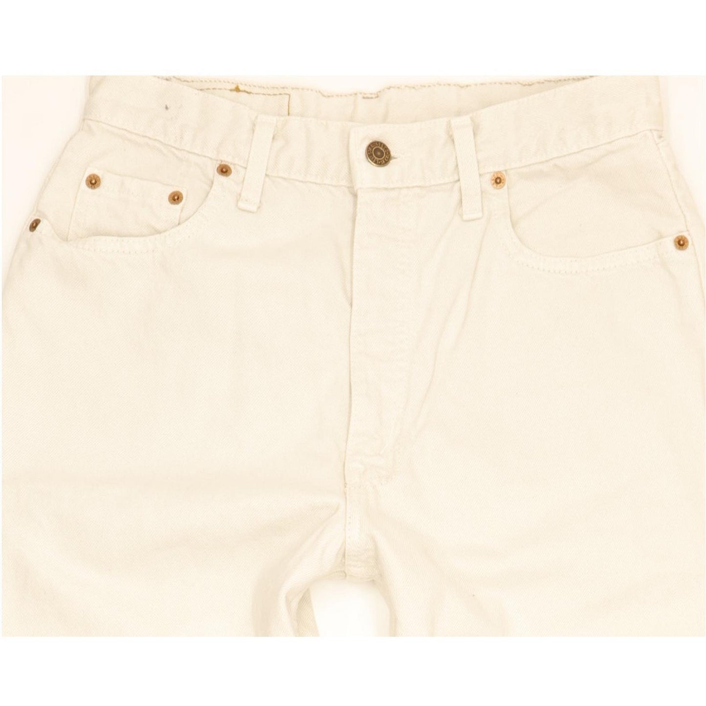 Levi's 881 Beige Straight Slim Jeans High Waisted W30 L29