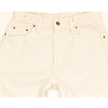 Levi's 881 Beige Straight Slim Jeans High Waisted W30 L29