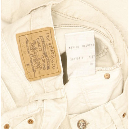 Levi's 881 Beige Straight Slim Jeans High Waisted W30 L29