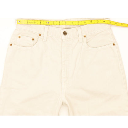 Levi's 881 Beige Straight Slim Jeans High Waisted W30 L29