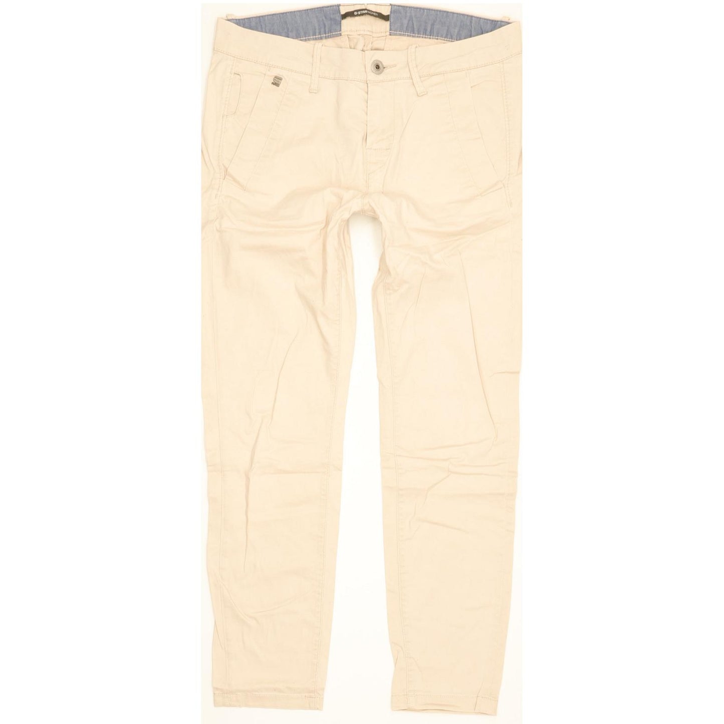 G-Star Bronson Women Beige Skinny Slim Chino Stretch Trousers W26 L28