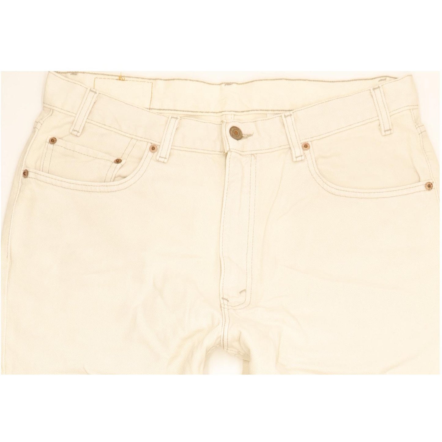 Levi's 550 Made in USA Men Beige Tapered Relaxed Jeans W36 L32