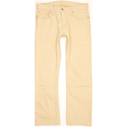 Levi's 514 Men Beige Straight Slim Stretch Jeans W34 L30