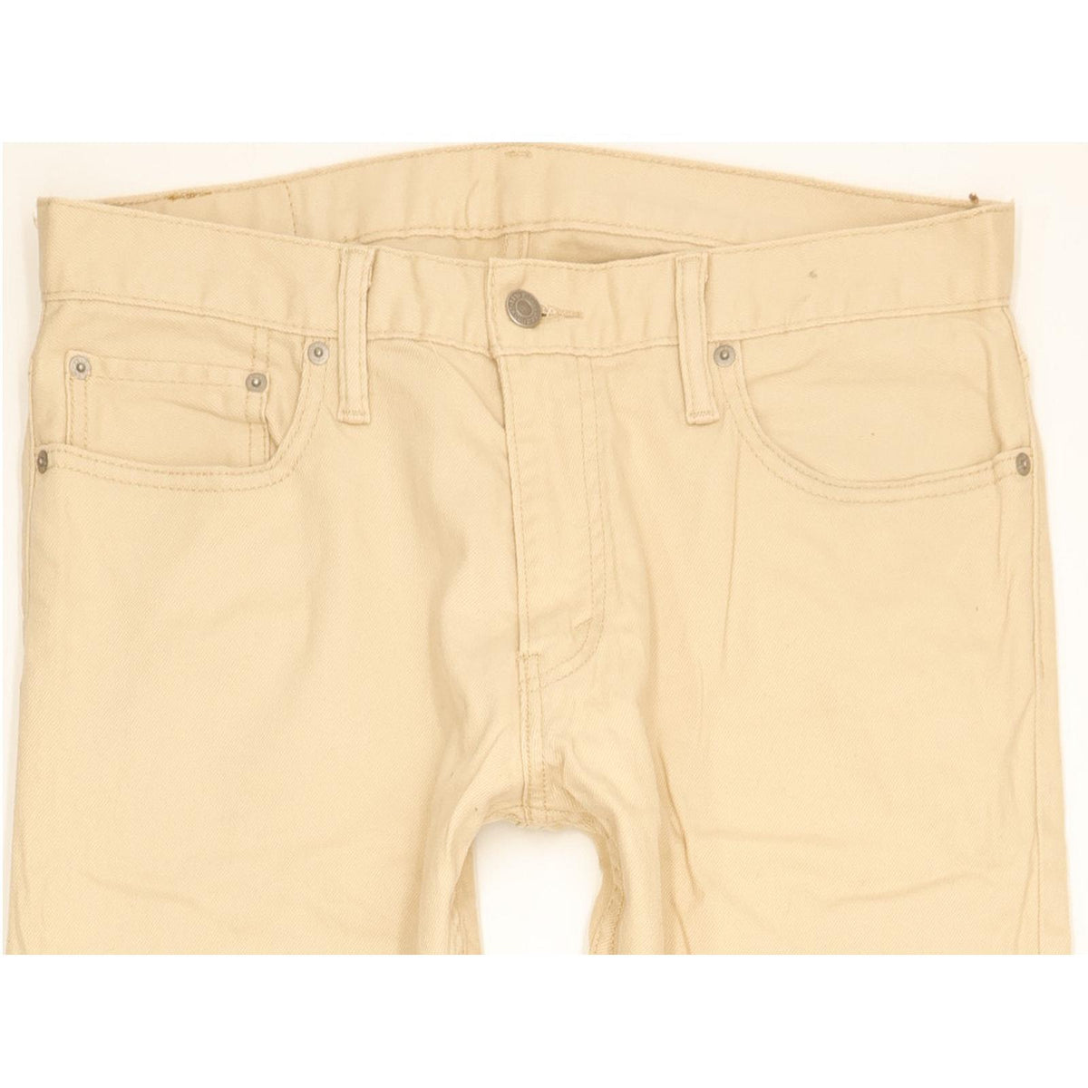 Levi's 514 Men Beige Straight Slim Stretch Jeans W34 L30
