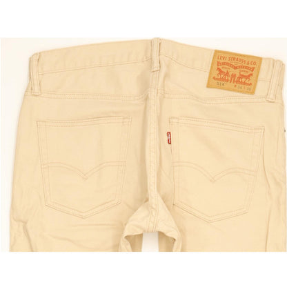 Levi's 514 Men Beige Straight Slim Stretch Jeans W34 L30