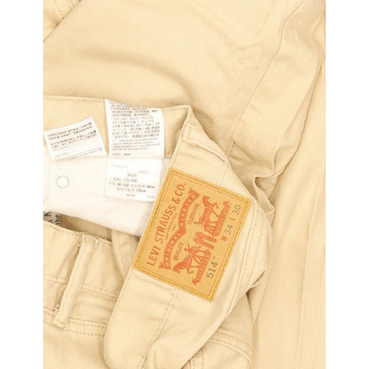 Levi's 514 Men Beige Straight Slim Stretch Jeans W34 L30
