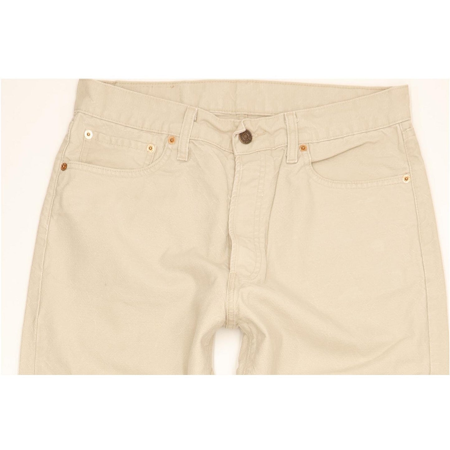 Levi's 590 Men Beige Straight Regular Jeans W32 L31