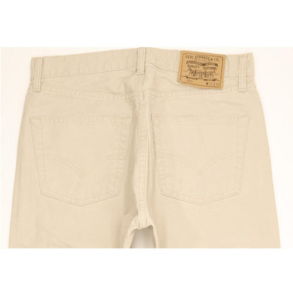 Levi's 590 Men Beige Straight Regular Jeans W32 L31