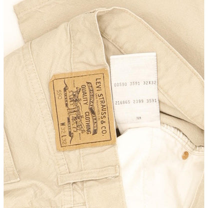 Levi's 590 Men Beige Straight Regular Jeans W32 L31