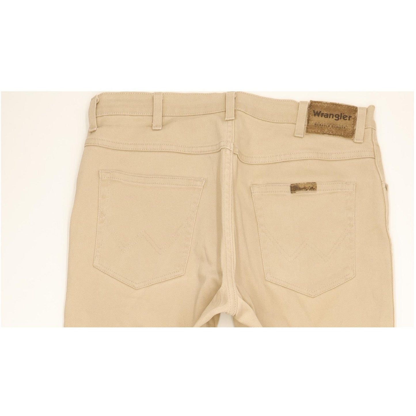 Wrangler Durable Quality Men Beige Straight Regular Stretch Jeans W34 L32