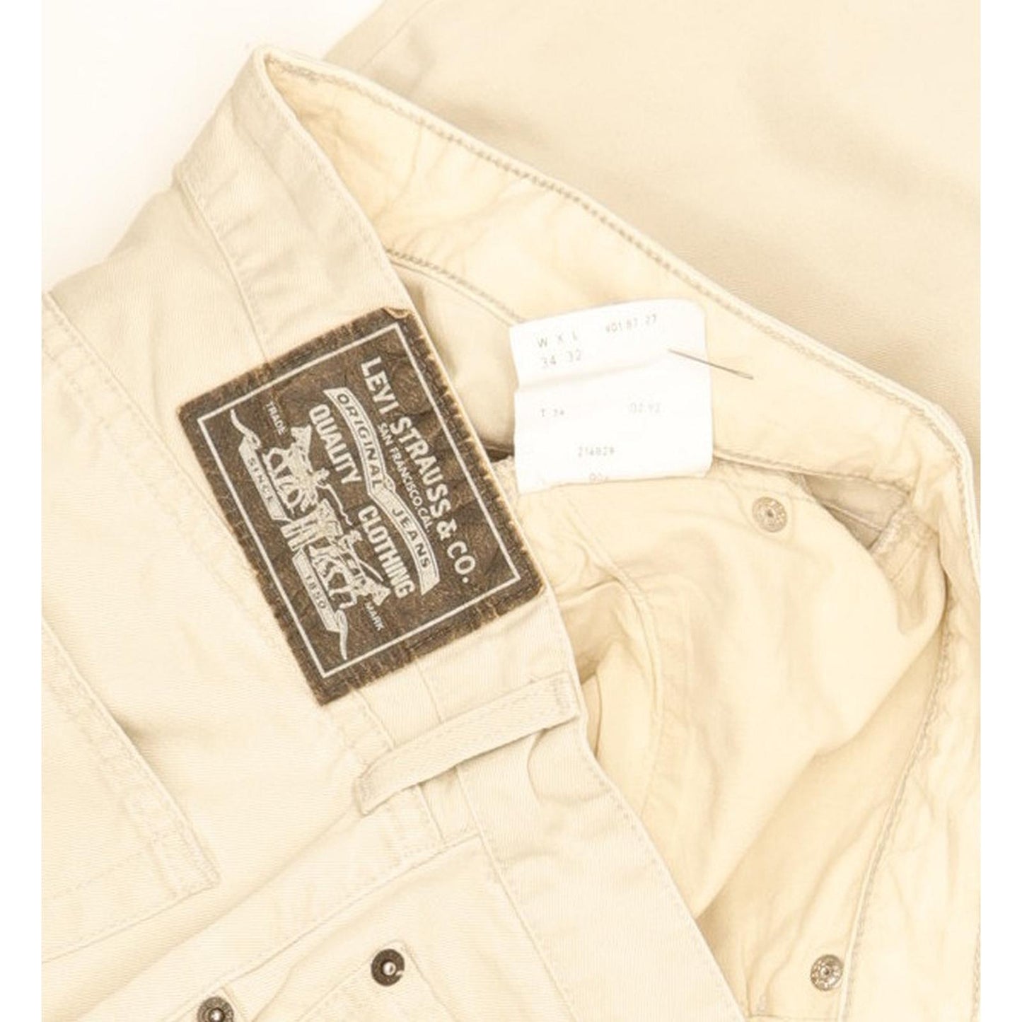 Levi's Men Beige Straight Regular Jeans W34 L31