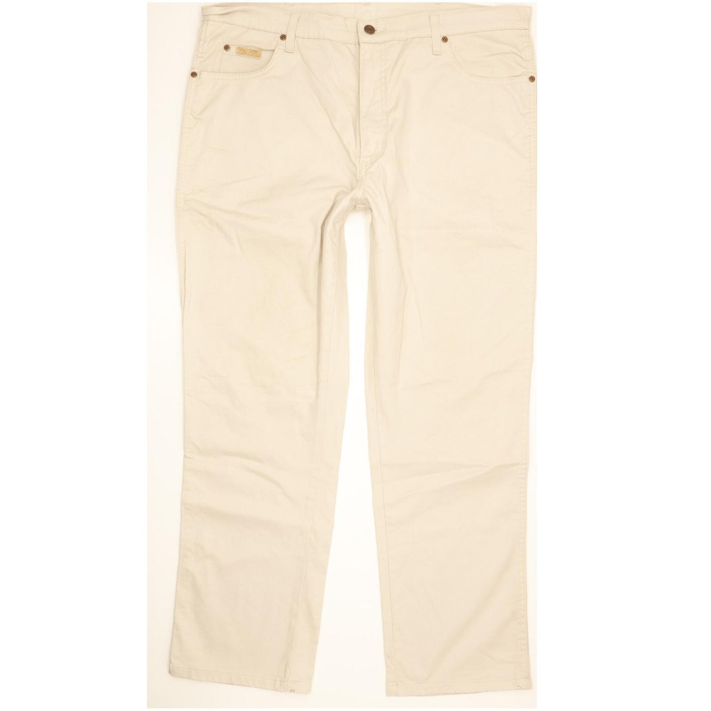 Wrangler Texas Men Beige Straight Regular Stretch Jeans W38 L30