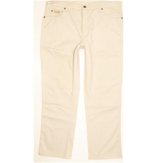 Wrangler Texas Men Beige Straight Regular Stretch Jeans W38 L30