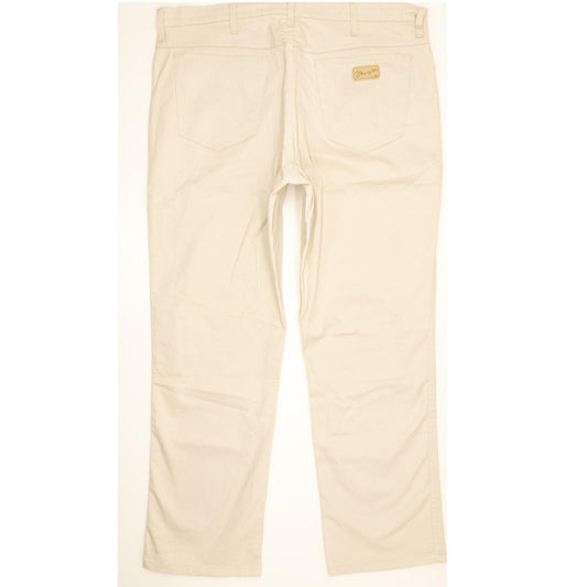 Wrangler Texas Men Beige Straight Regular Stretch Jeans W38 L30