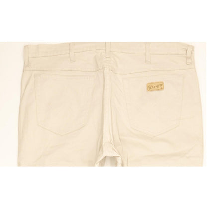 Wrangler Texas Men Beige Straight Regular Stretch Jeans W38 L30