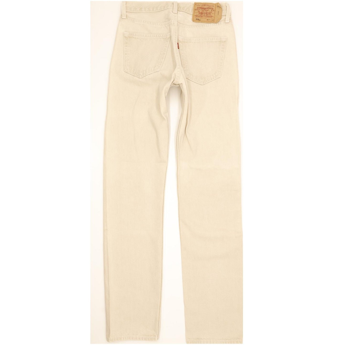 Levi's 501 Men Beige Straight Regular Jeans W30 L35