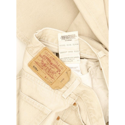 Levi's 501 Men Beige Straight Regular Jeans W30 L35