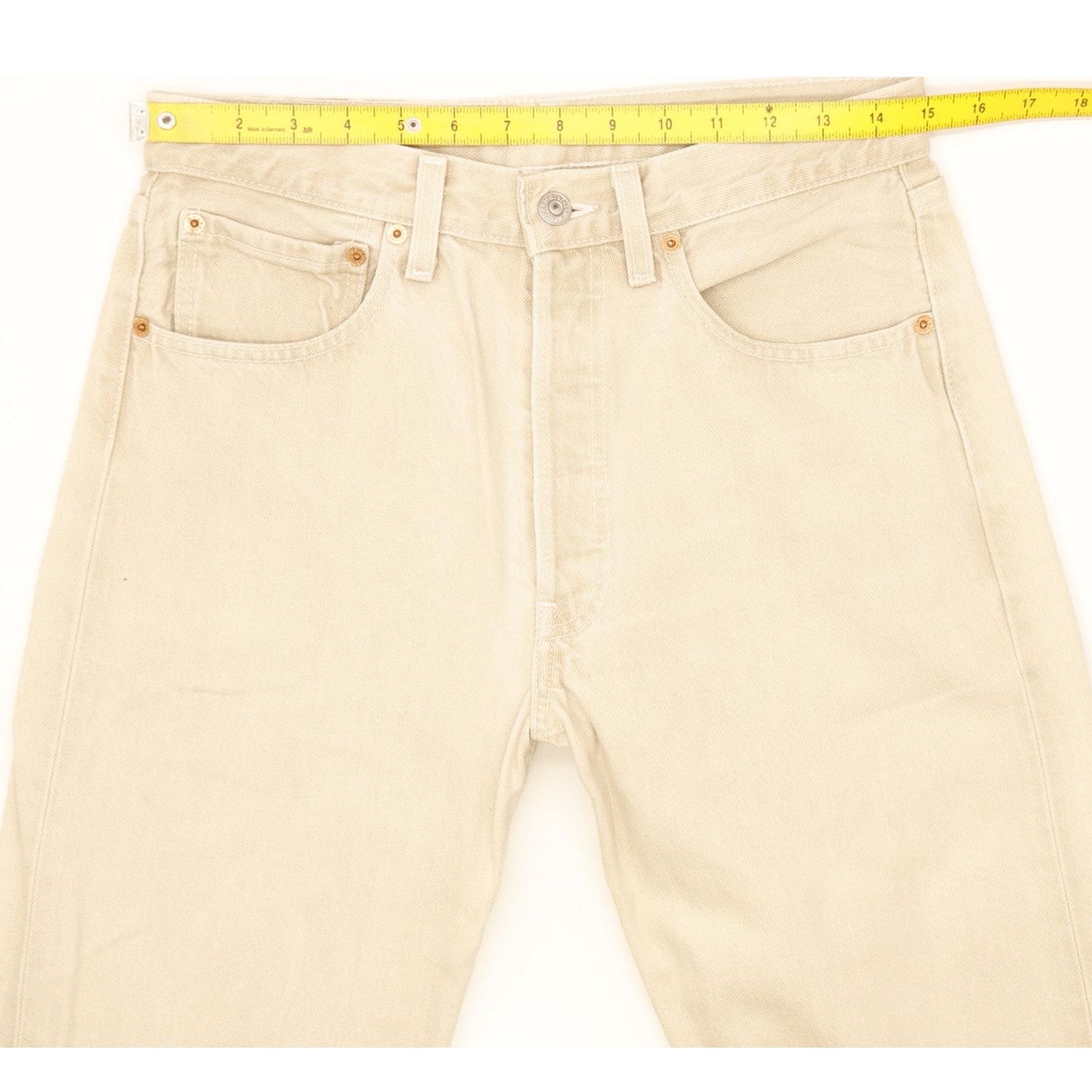 Levi's 501 Men Beige Straight Regular Jeans W30 L35