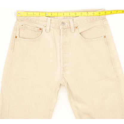 Levi's 501 Men Beige Straight Regular Jeans W30 L35