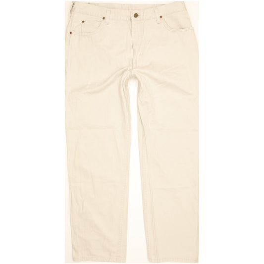 Lee Portland Men Beige Straight Regular Jeans W38 L30