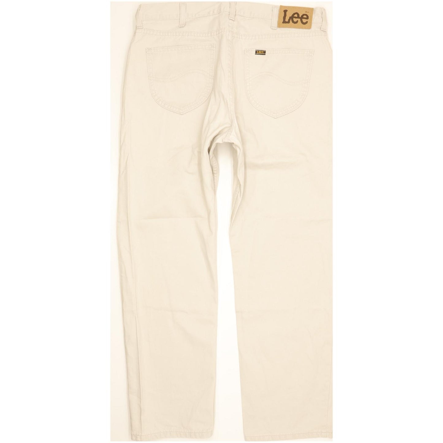Lee Portland Men Beige Straight Regular Jeans W38 L30