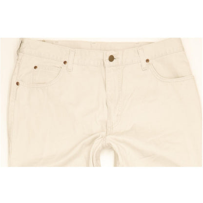 Lee Portland Men Beige Straight Regular Jeans W38 L30