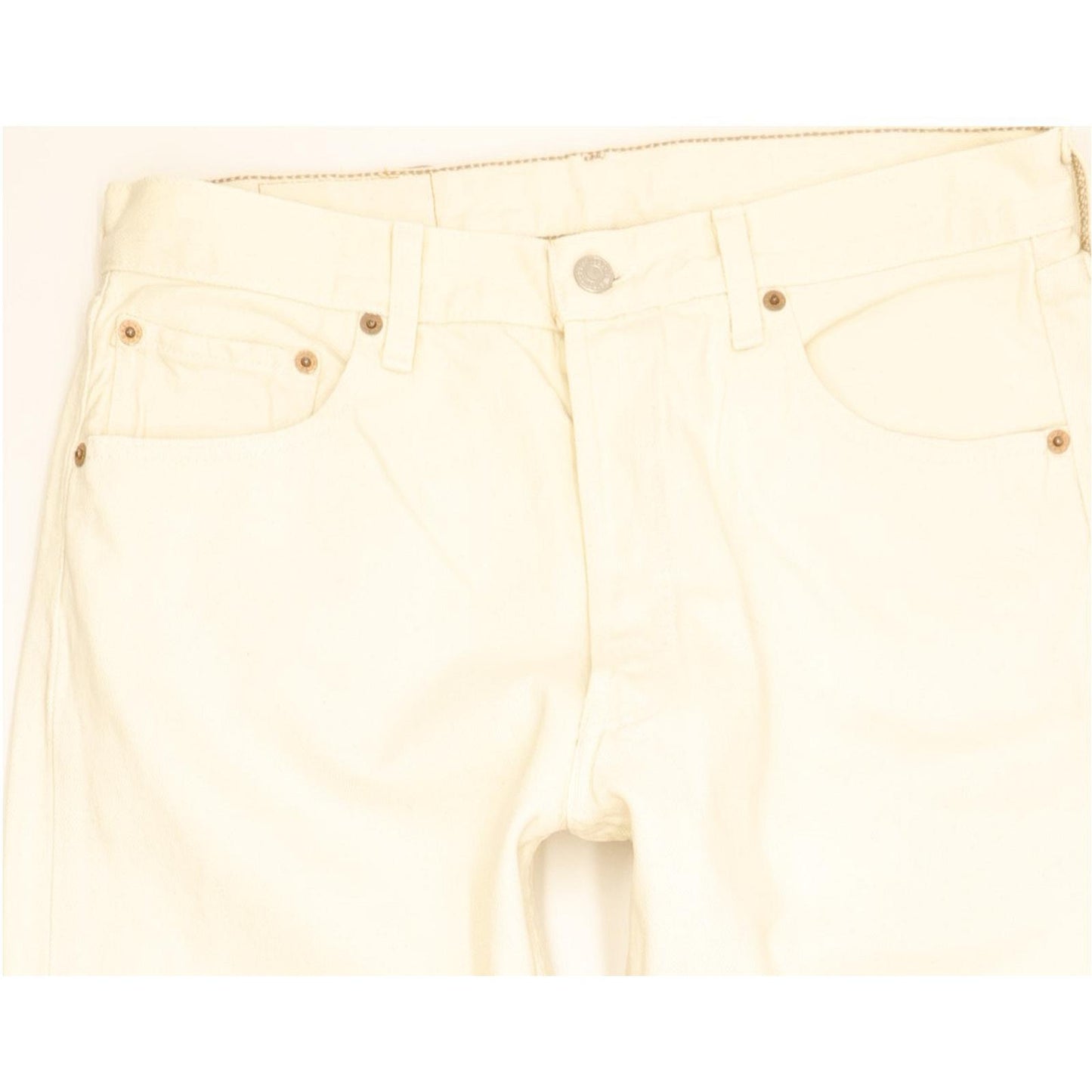 Levi's 501 Men Beige Straight Regular Jeans W33 L31