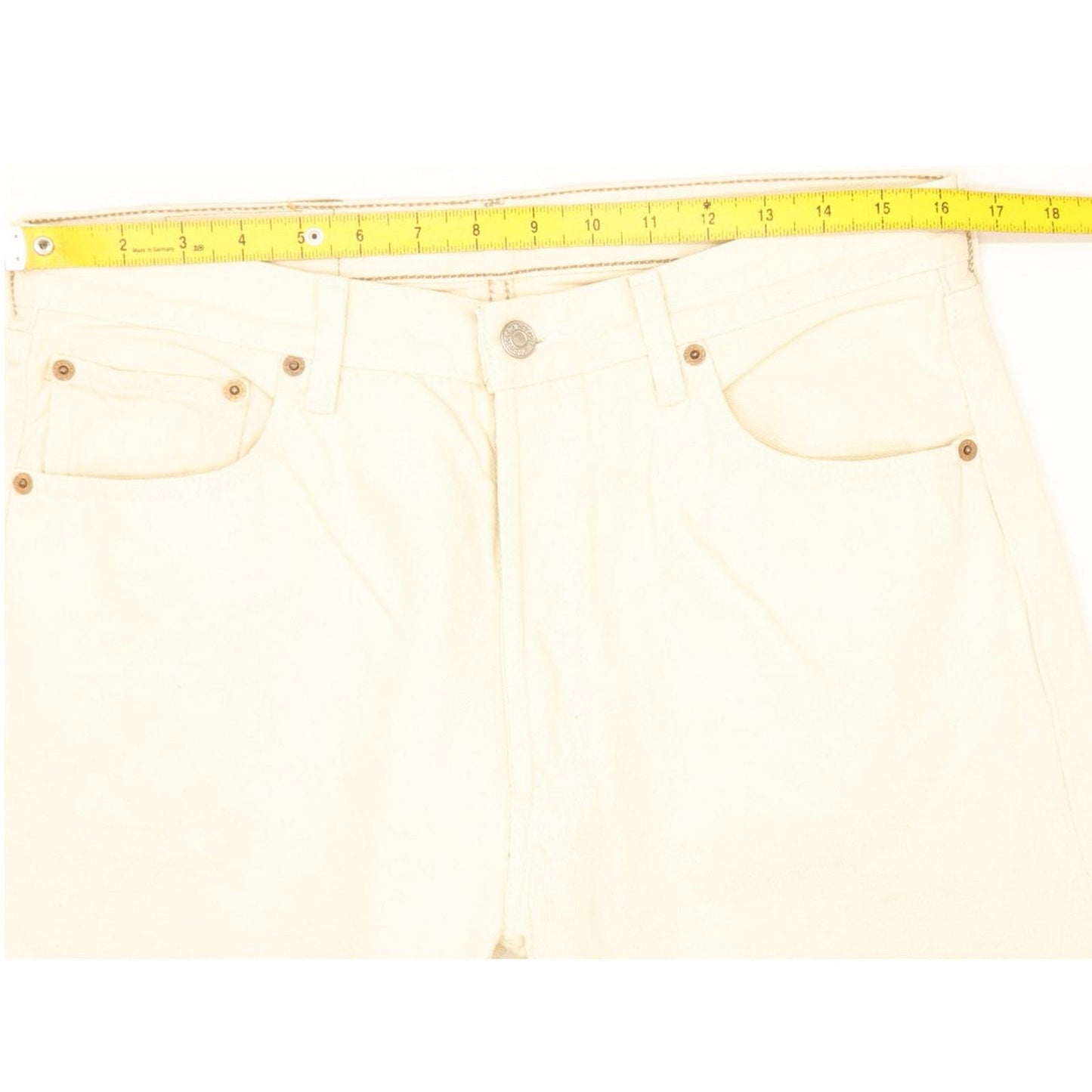 Levi's 501 Men Beige Straight Regular Jeans W33 L31