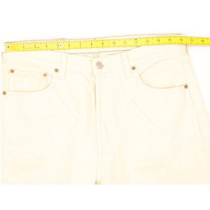 Levi's 501 Men Beige Straight Regular Jeans W33 L31